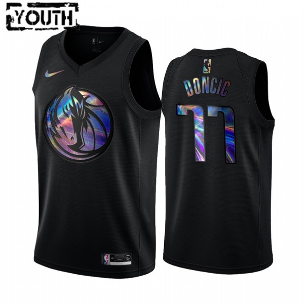 NBA Dallas Mavericks Trikot Luka Doncic 77 Iridescent HWC Collection Swingman - Kinder